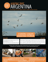 Argentina Dove Hunt for 4 (buyer 2) 50//0